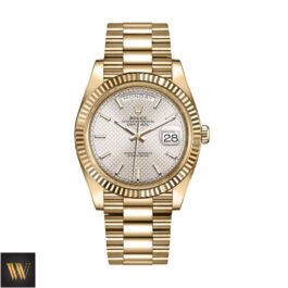 Rolex Diogonal Silver Replica
