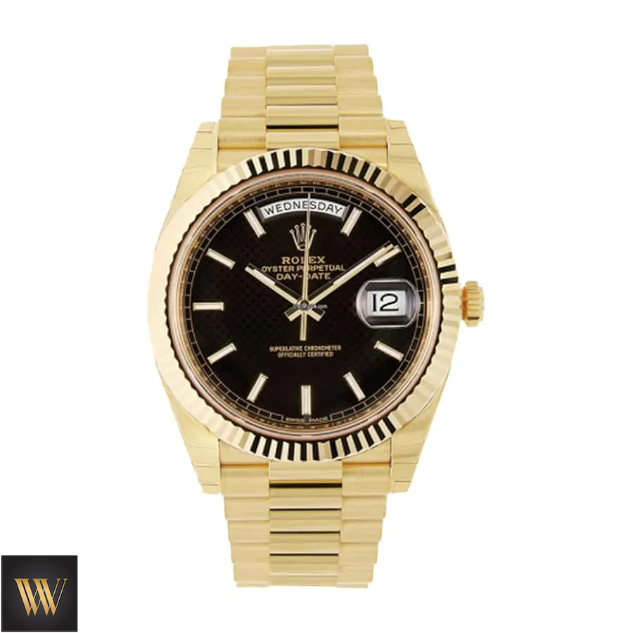 Rolex Day-Date Gold Black 228235 EW Replica