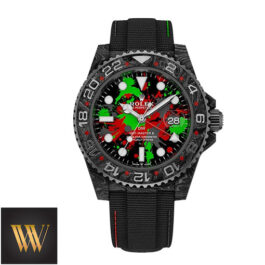Rolex DiW Carbon GMT-Master II “MOTLEY GMT” Replica